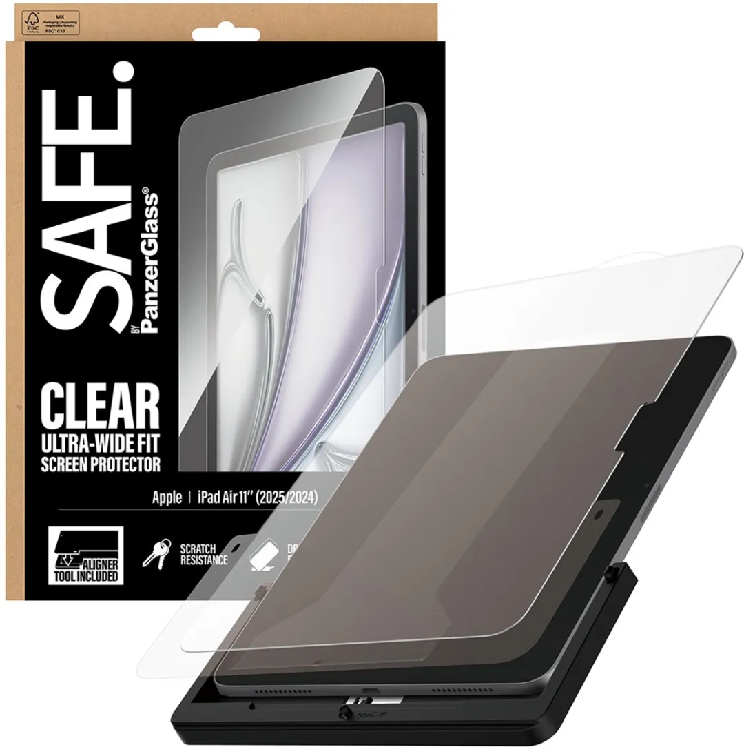 PanzerGlass SAFE. SA77014 Schermbeschermer iPad Air 11" (2024-2026) - Doorzichtig - afbeelding 4 van 6