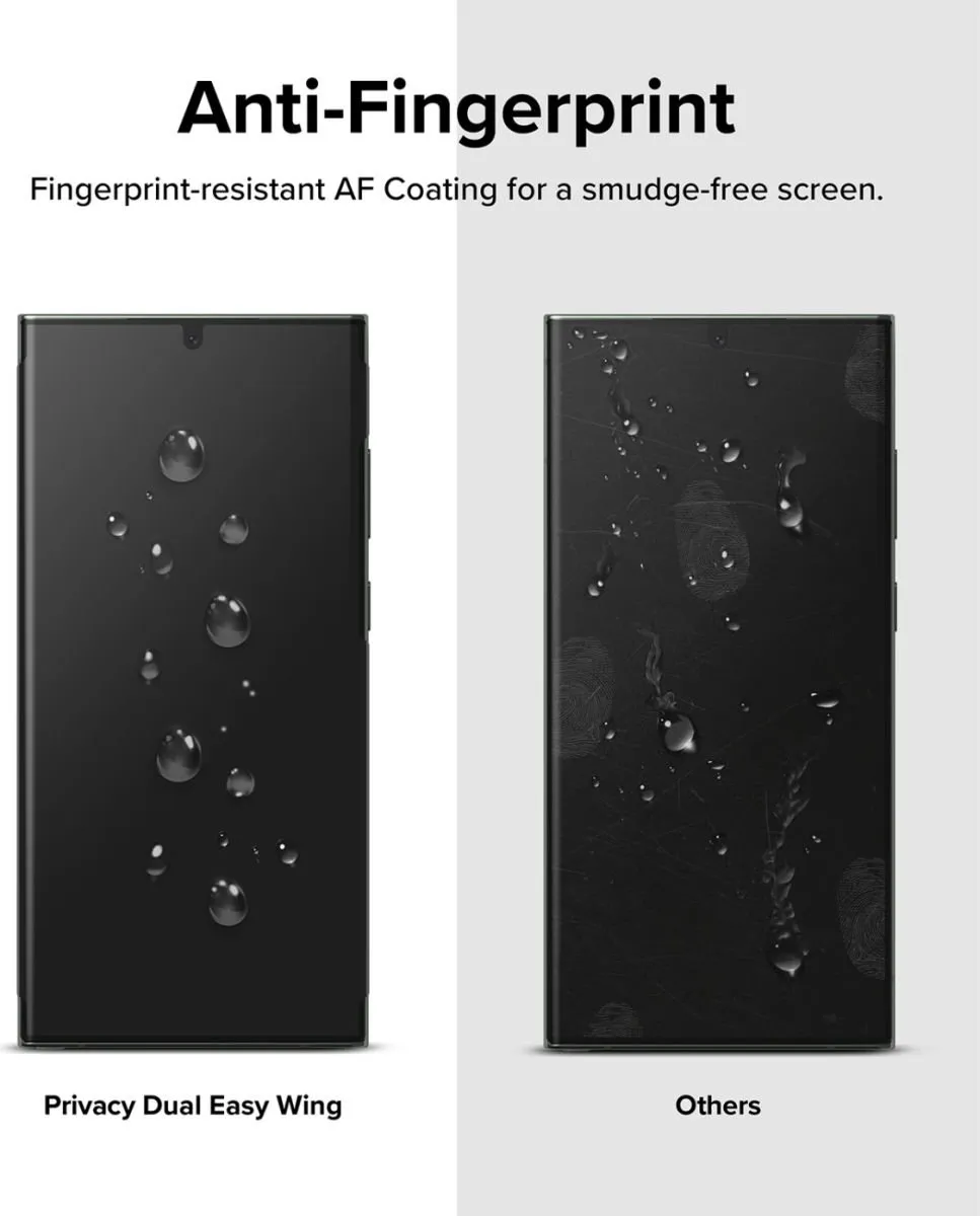 Ringke Screen Protector Samsung Galaxy S23 Ultra Dual Easy Wing - Privacy Folie - afbeelding 6 van 6