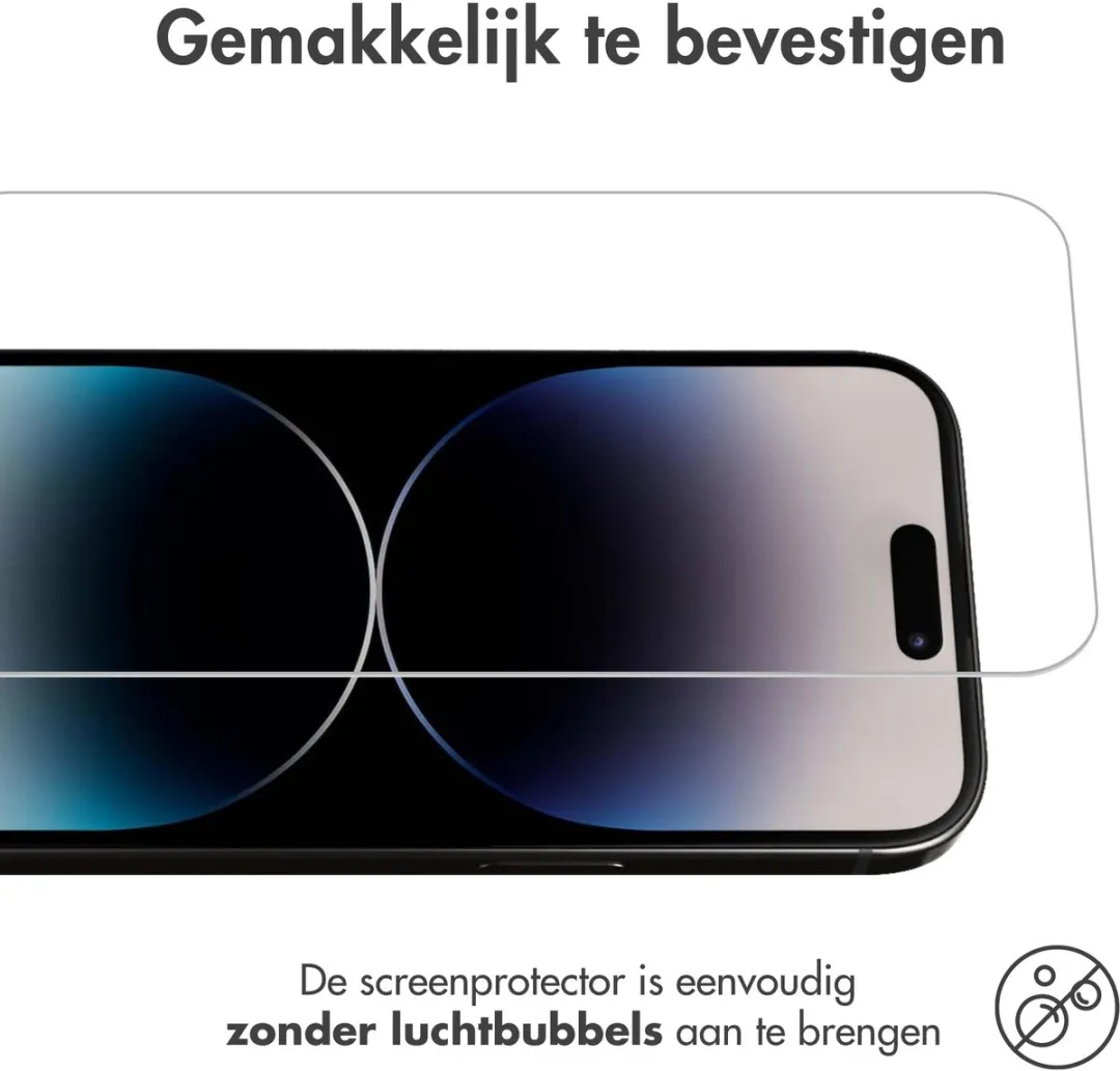 Imoshion Screenprotector iPhone 15/16 - Gehard Glas