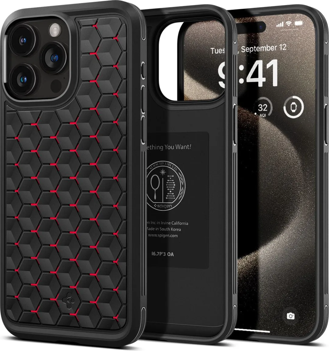 Spigen Cryo Armor Hoesje iPhone 15 Pro Max ACS06604 - Rood