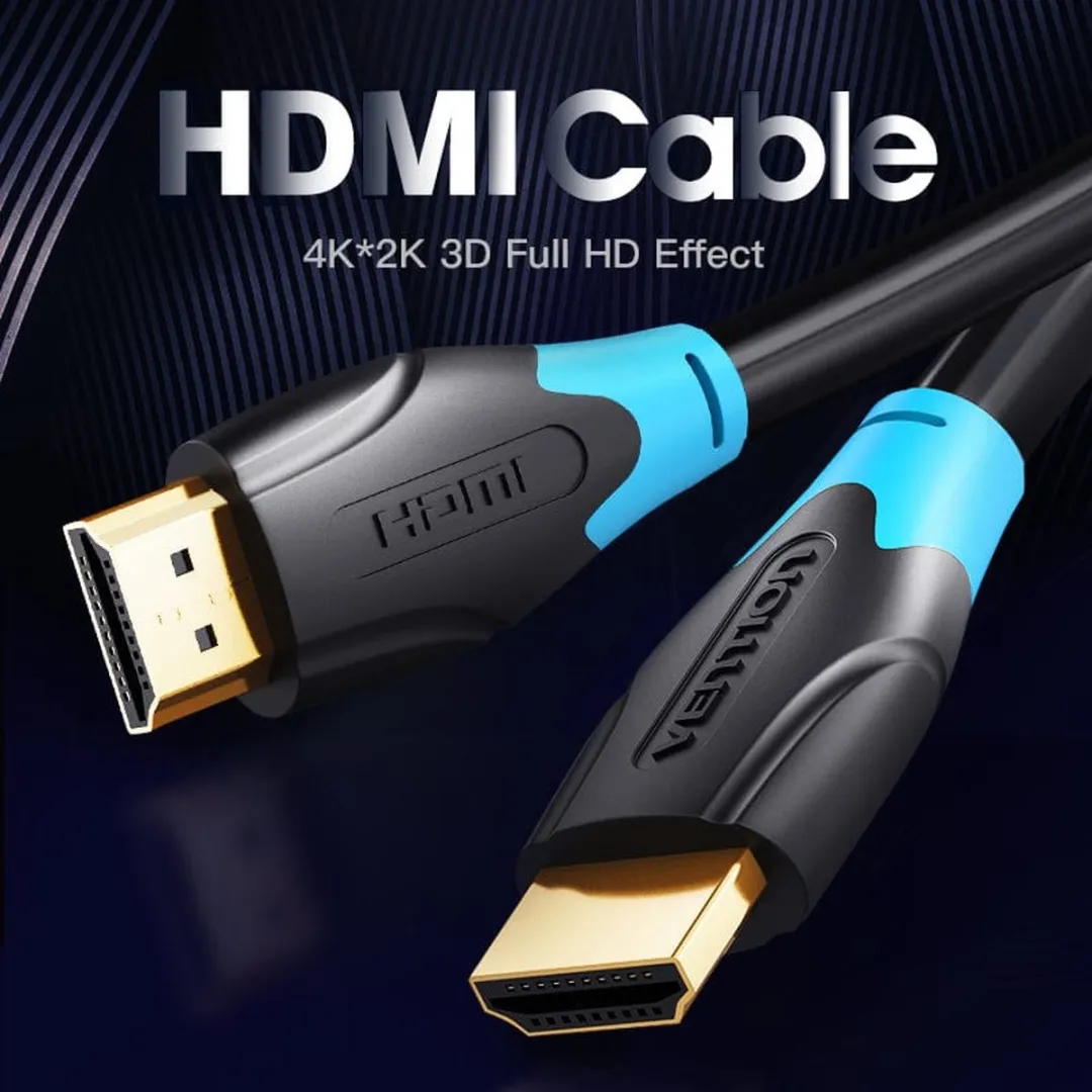 Vention HDMI Kabel VAA-M02-B200 2m - 4K 60Hz - Zwart/Grijs