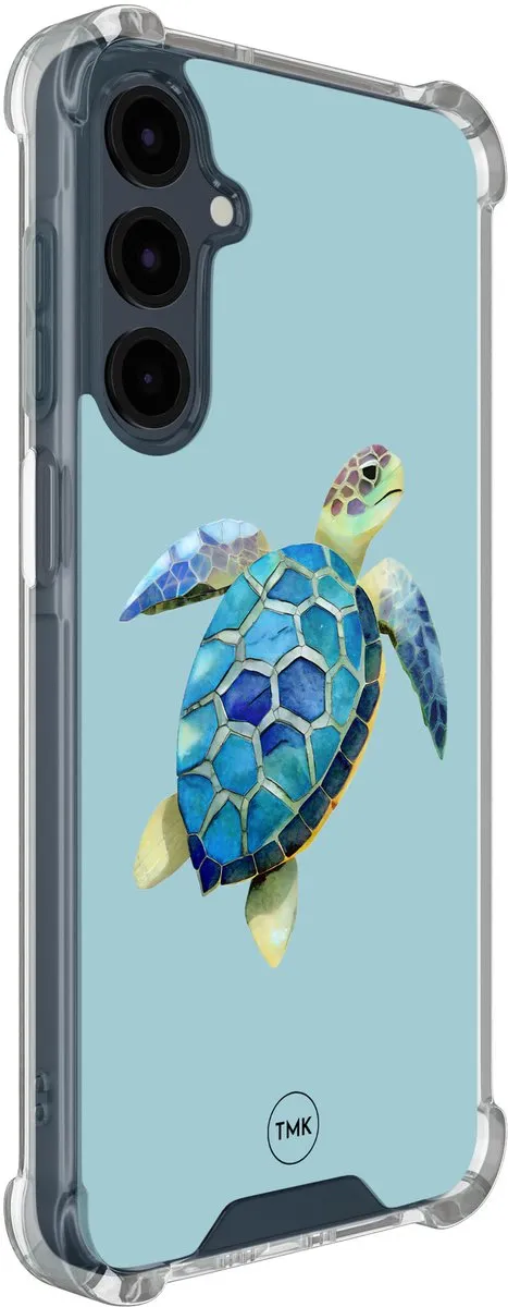 Casevibes Shockproof Hoesje Samsung Galaxy A16 - Blauw Schildpad