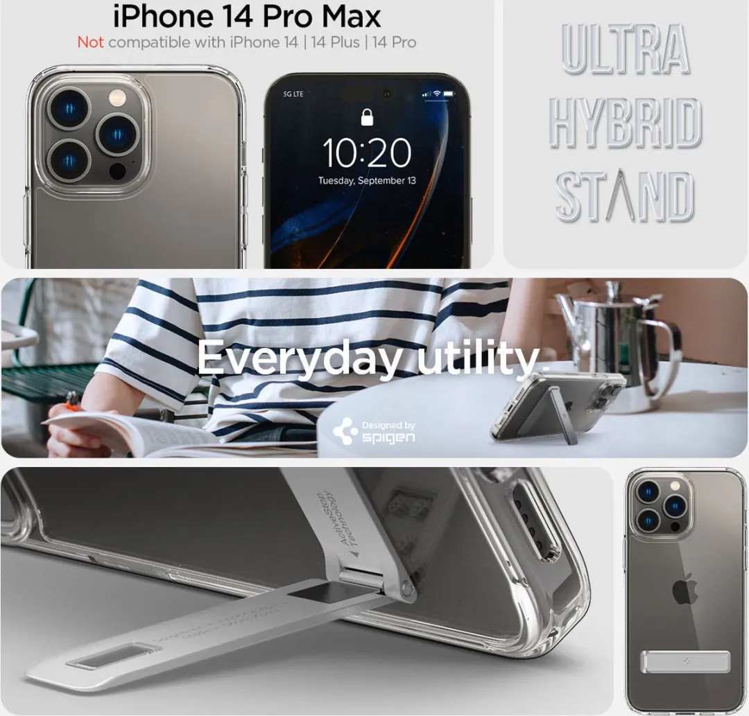 Spigen Ultra Hybrid Case ACS04829 iPhone 14 Pro Max - Transparant