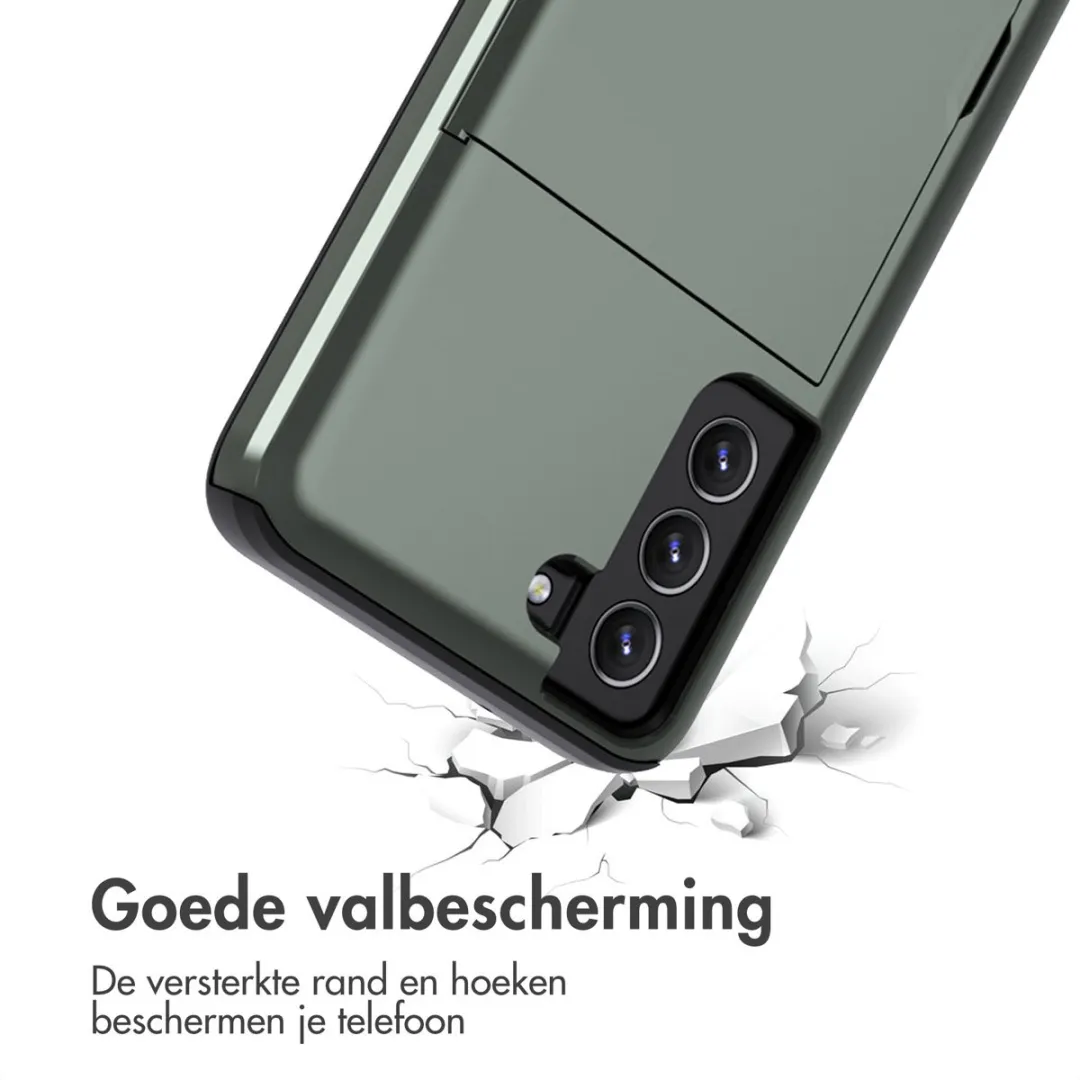 Imoshion Hoesje Samsung Galaxy S21 FE - Donkergroen - 2 Pasjes