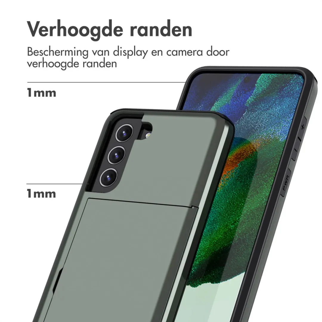 Imoshion Hoesje Samsung Galaxy S21 FE - Donkergroen - 2 Pasjes - afbeelding 6 van 6