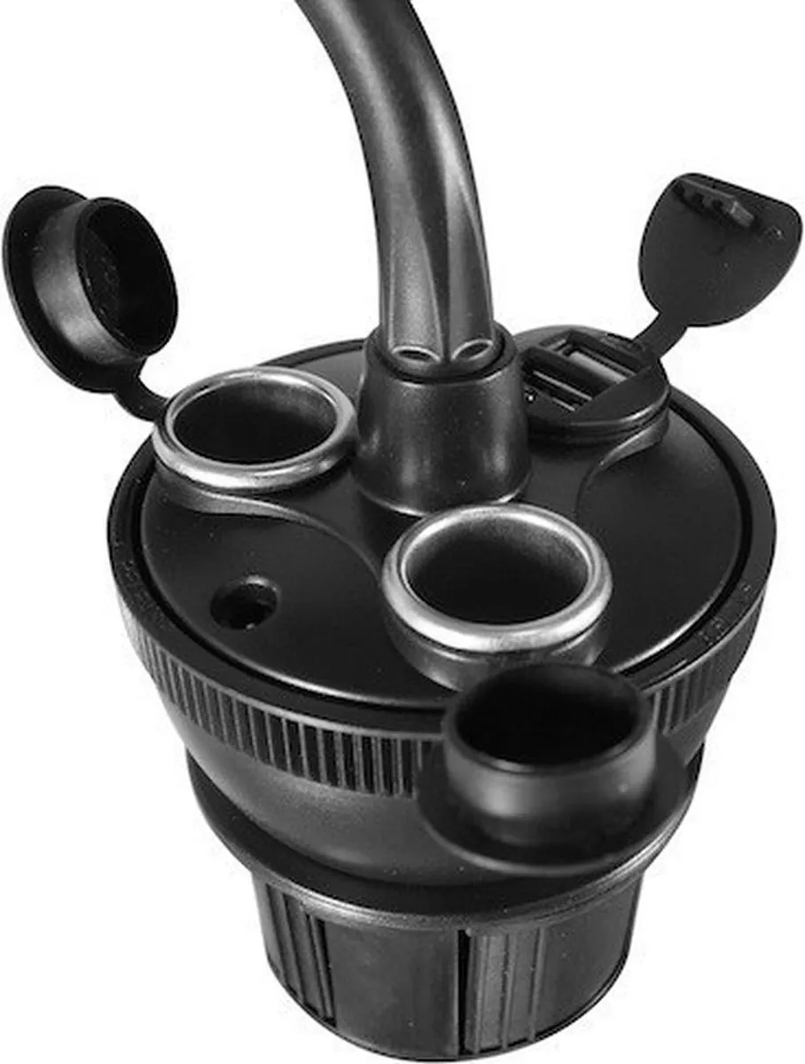 Macally MCUPPOWER Autohouder 21W USB - 2x USB-A - Zwart
