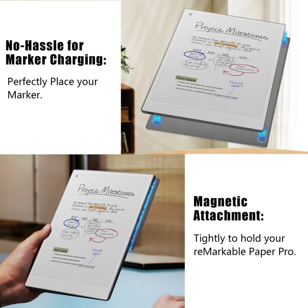 reMarkable Paper Pro Move Marker Plus - 64GB - 7.2" - Grijze hoes