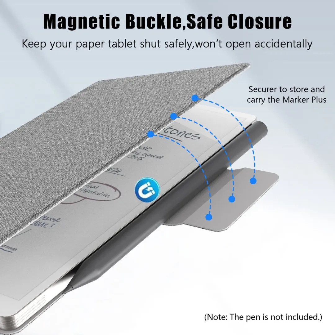 reMarkable Paper Pro Move Marker Plus - 64GB - 7.2" - Grijze hoes