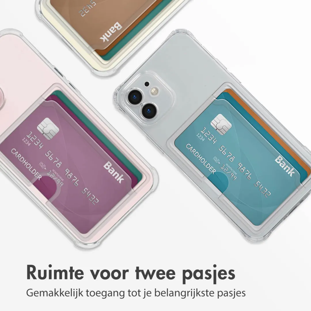 Imoshion Hoesje iPhone 12 - 2 Pasjes - Transparant