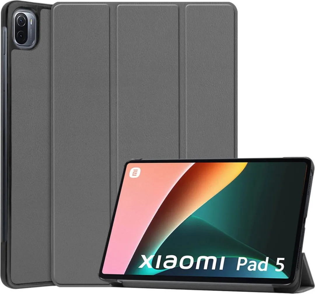 Just in Case Cazy Tablethoes Xiaomi Pad 5 - TriFold Bookcase 4539765 - Grijs