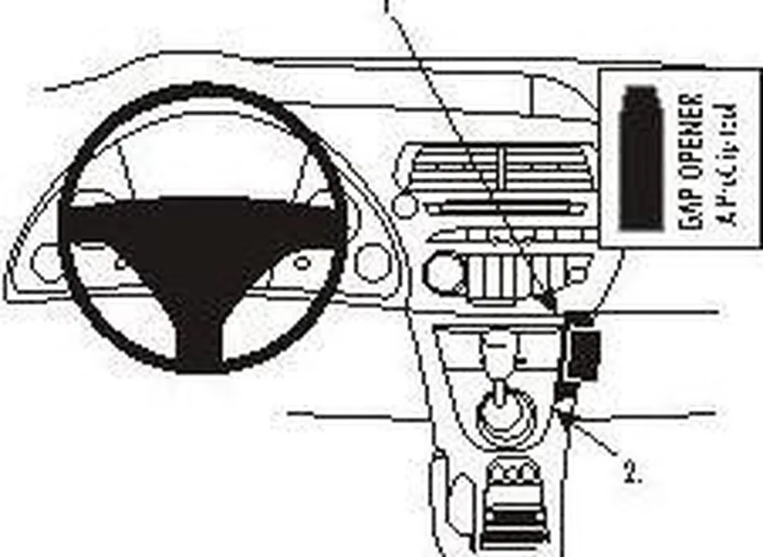 Brodit ProClip 853733 Honda Civic 2006-2011 - Grijs