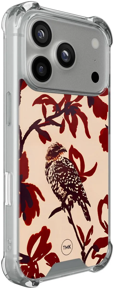 Casevibes iPhone 17 Pro Shockproof Hoesje A/i17P/S/002 - Rood Bloemenpracht