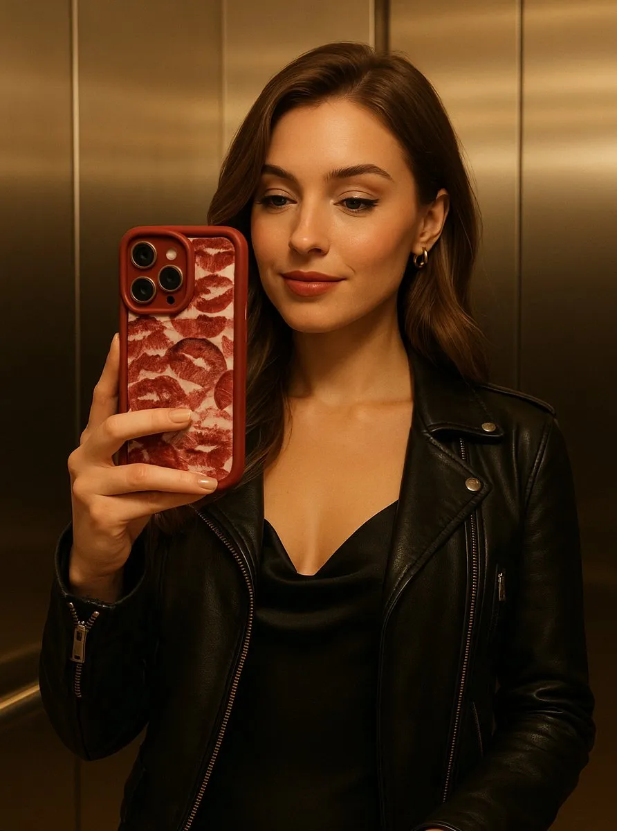 NUVEX iPhone 14 Telefoonhoesje - Rode Lippenstift