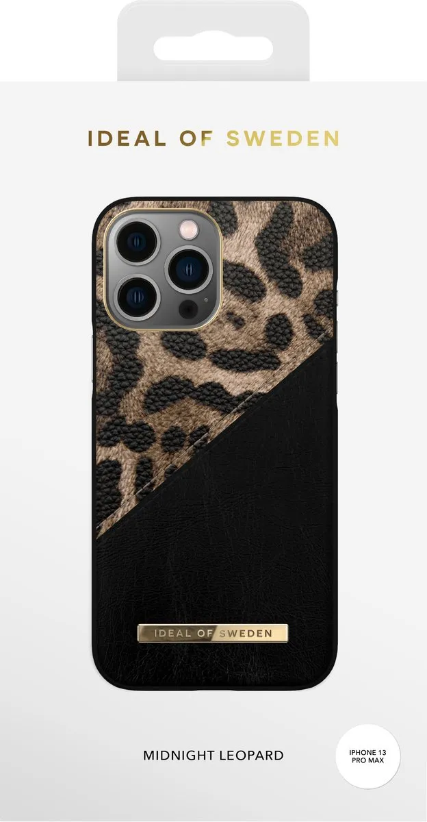 iDeal of Sweden iPhone 13 Pro Max Hoesje Midnight Leopard