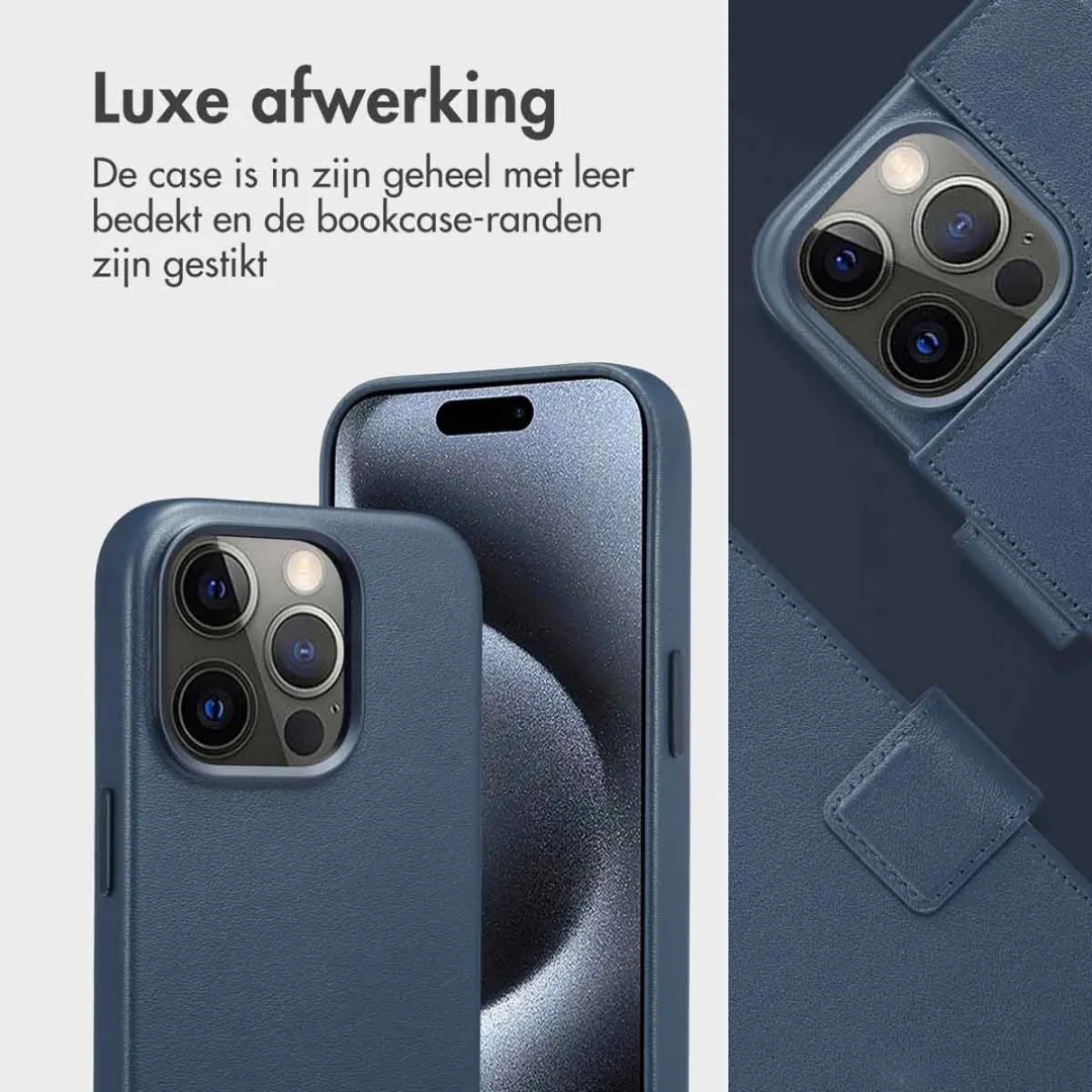 Accezz Hoesje iPhone 15 Pro Nightfall Blue - 3 Pasjes MagSafe