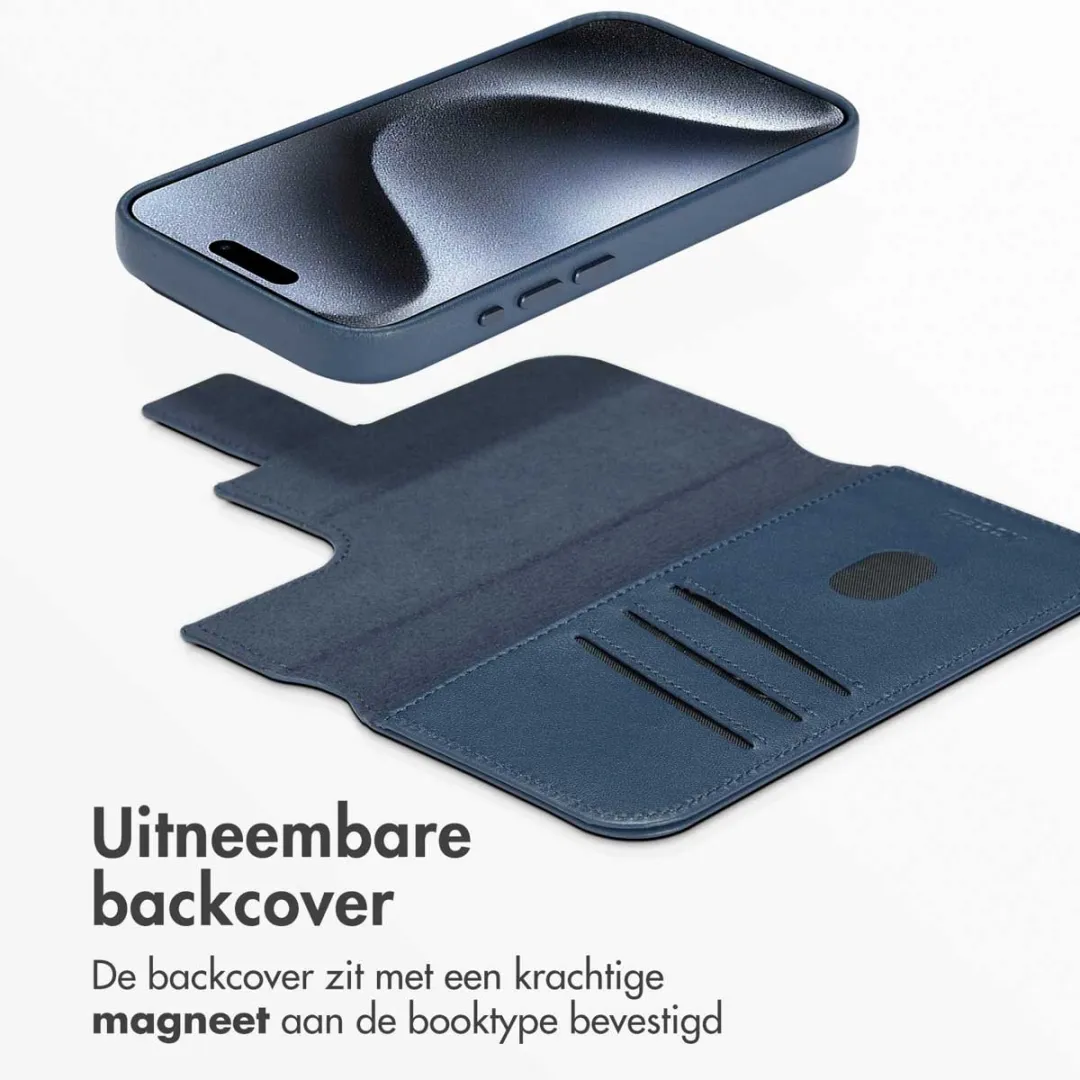 Accezz Hoesje iPhone 15 Pro Nightfall Blue - 3 Pasjes MagSafe