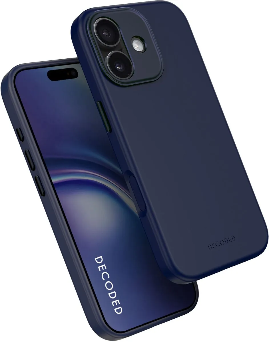 Decoded D25IPO17BCS9TY Siliconen Hoesje iPhone 17 - Navy Blauw