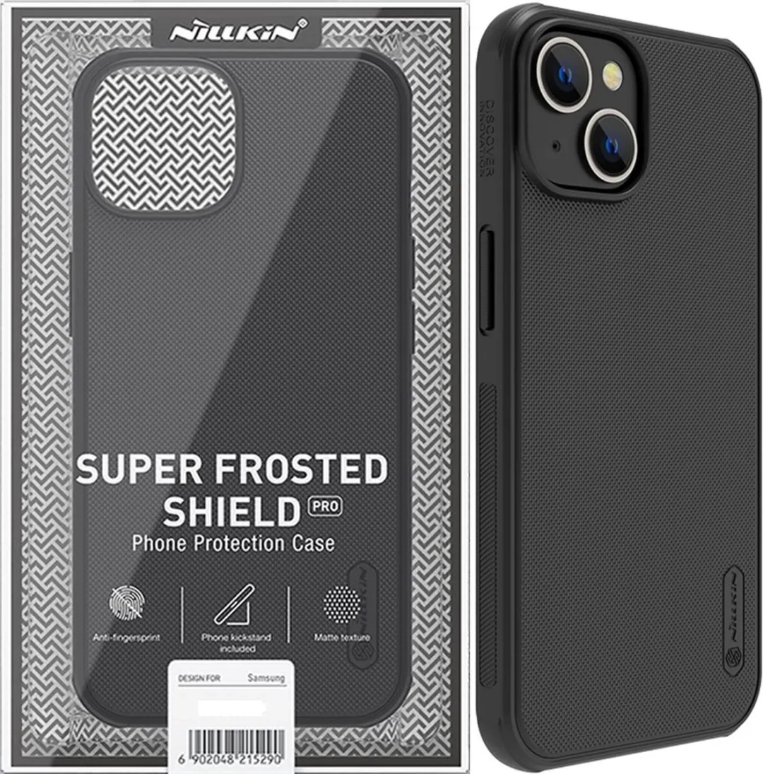 Nillkin Super Frosted Shield Hoesje iPhone 14 Pro - Zwart