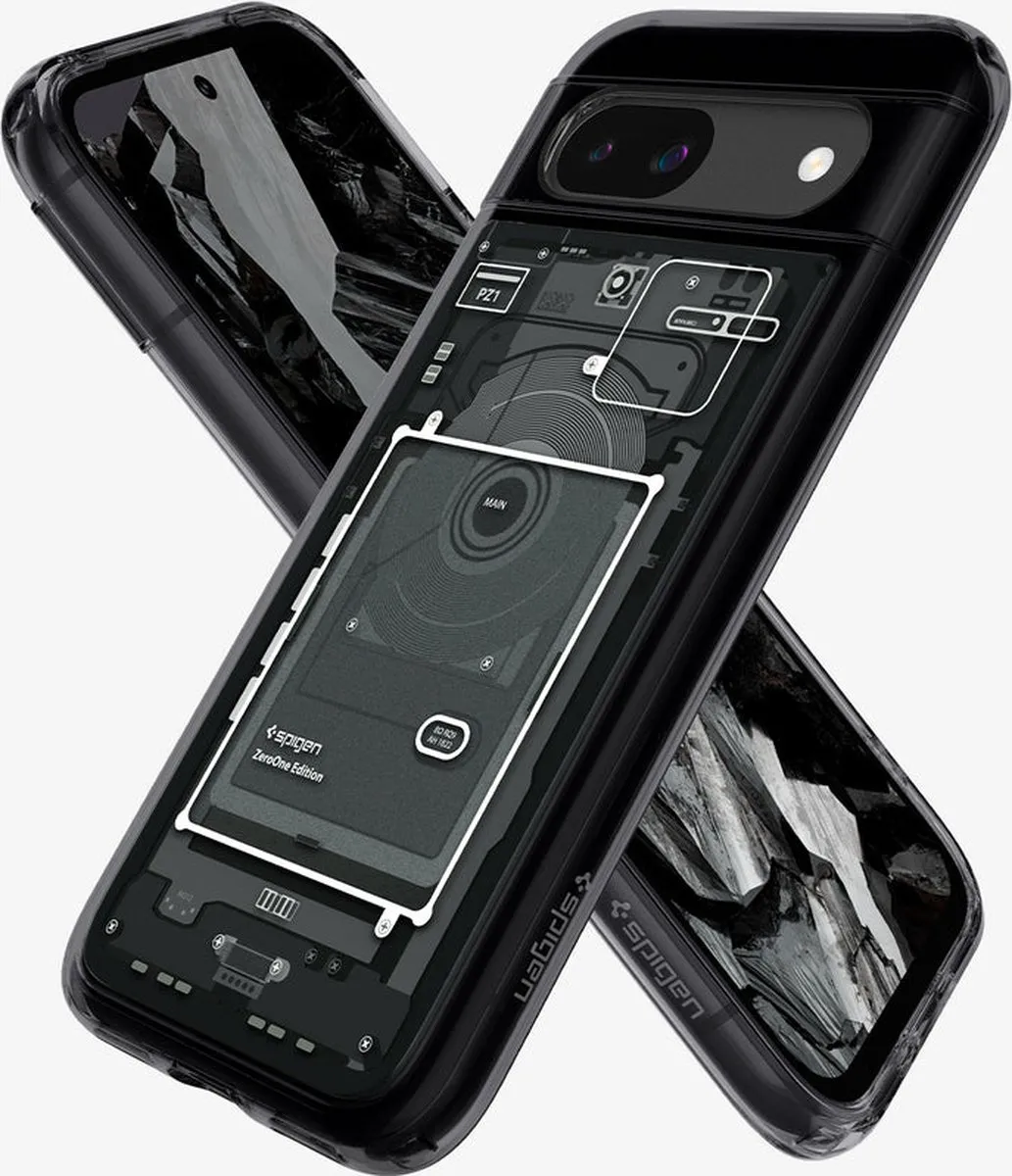 Spigen Ultra Hybrid Hoesje Zero One Zwart - Google Pixel 8a