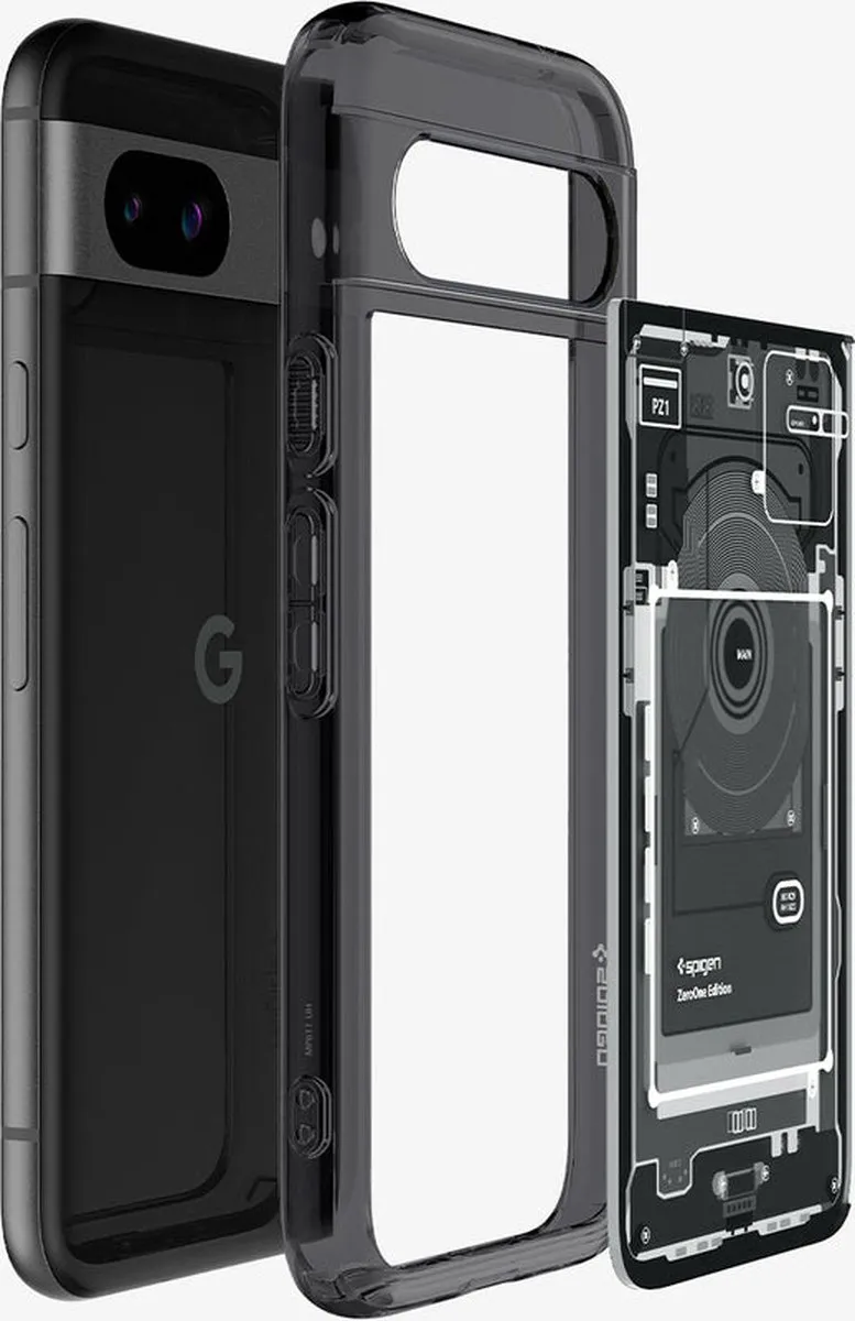 Spigen Ultra Hybrid Hoesje Zero One Zwart - Google Pixel 8a