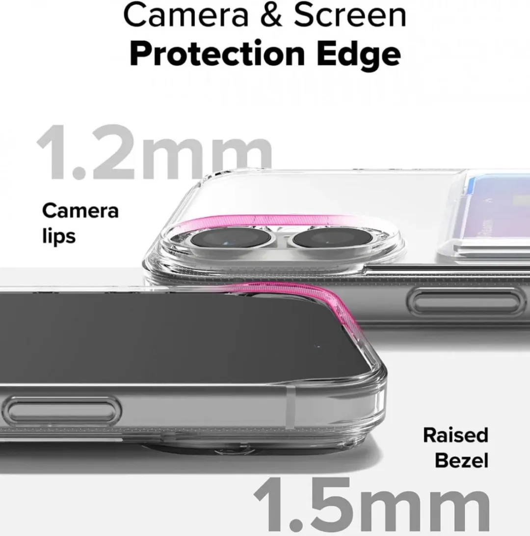 Ringke Fusion Card Hoesje iPhone 16 - Transparant
