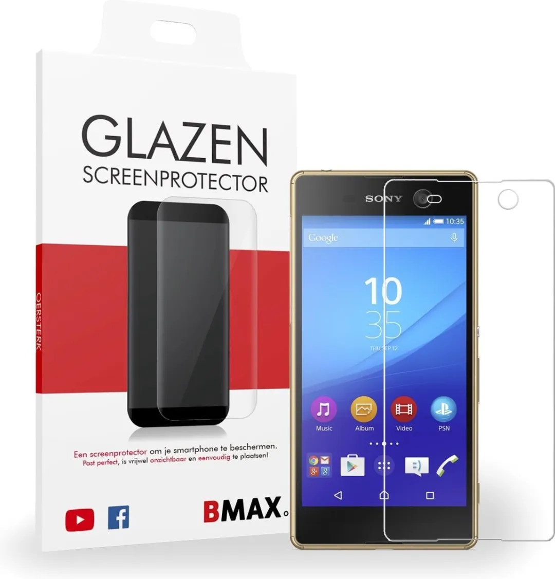 BMAX Glazen Screenprotector Sony Xperia M5