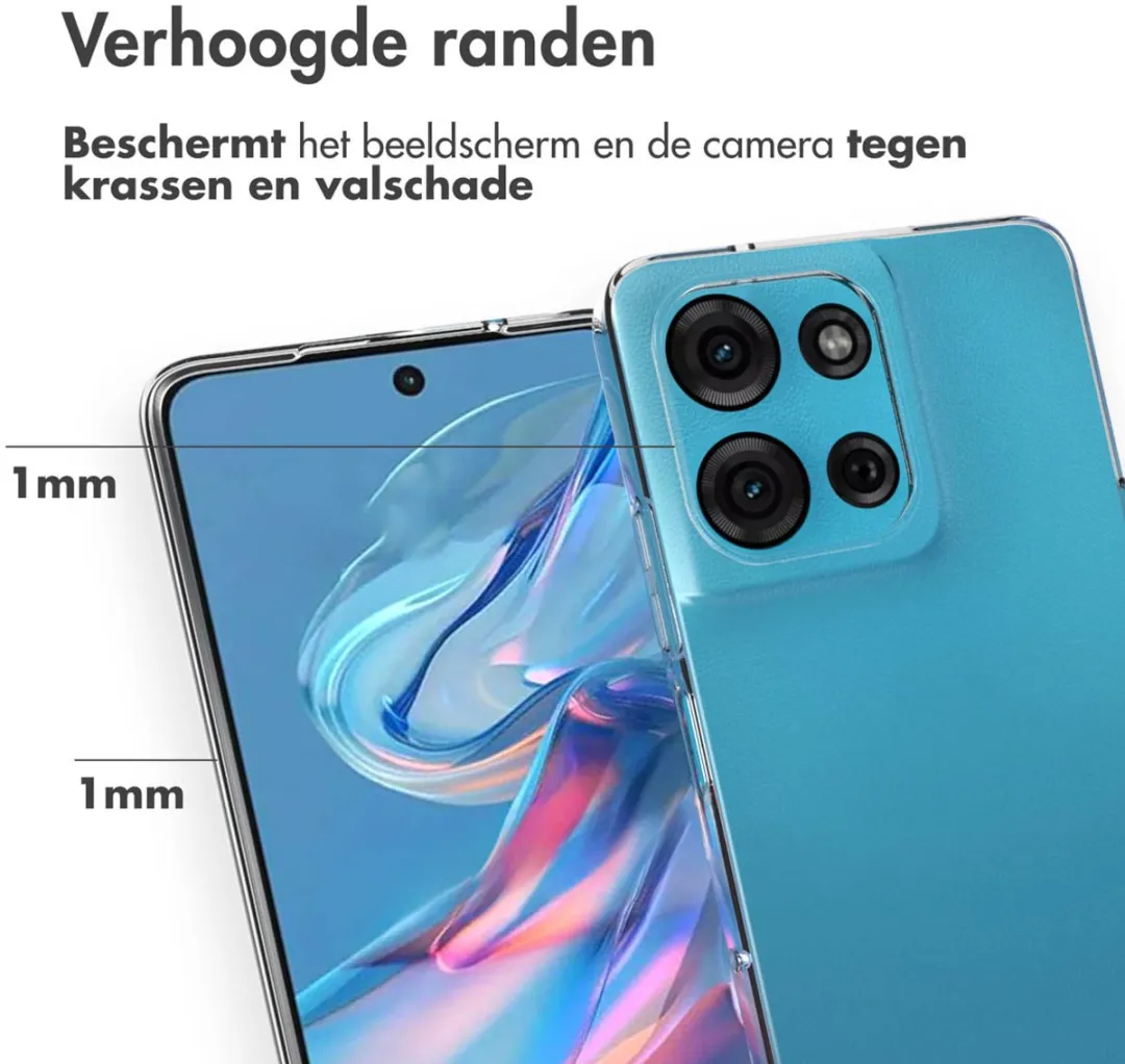Accezz Hoesje Motorola Moto G75 - Transparant