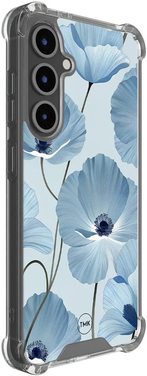 Casevibes S/S24FE/S/024 Hoesje Samsung Galaxy S24 FE - Blauw Bloemenveld