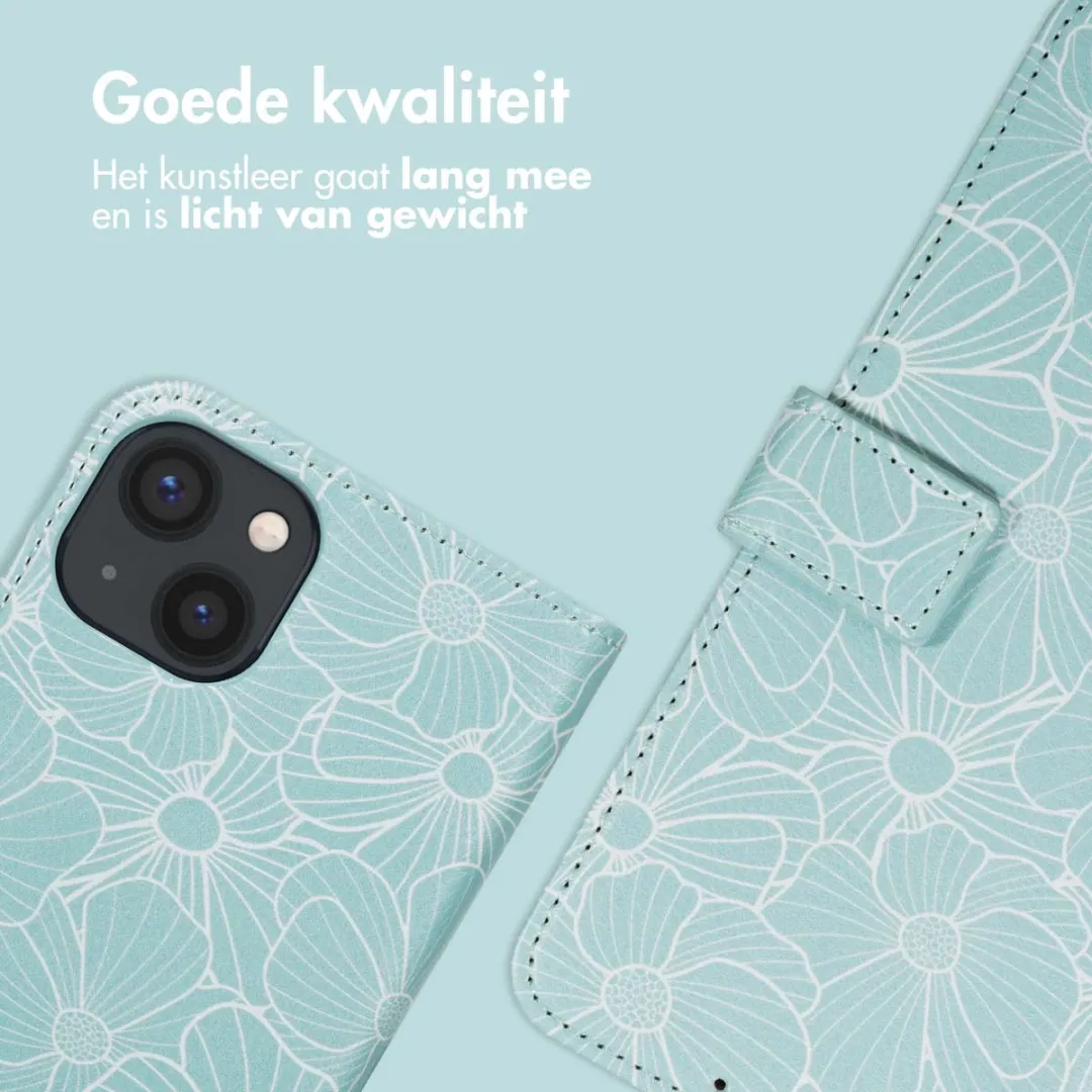 Imoshion iPhone 15 Hoesje Botanica - 3 Pasjes Groen