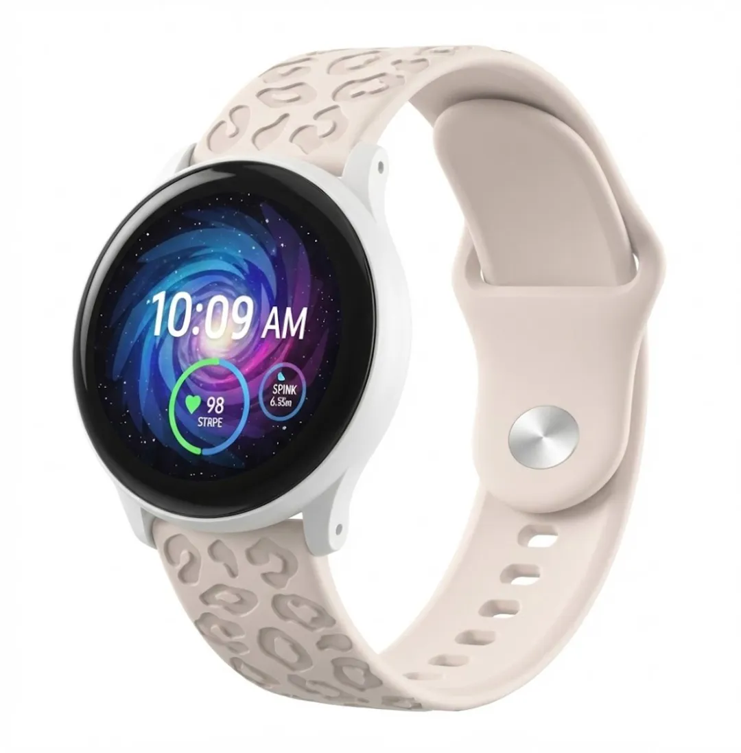 NUVEX Zandkleurig Silicone Horlogebandje 20mm