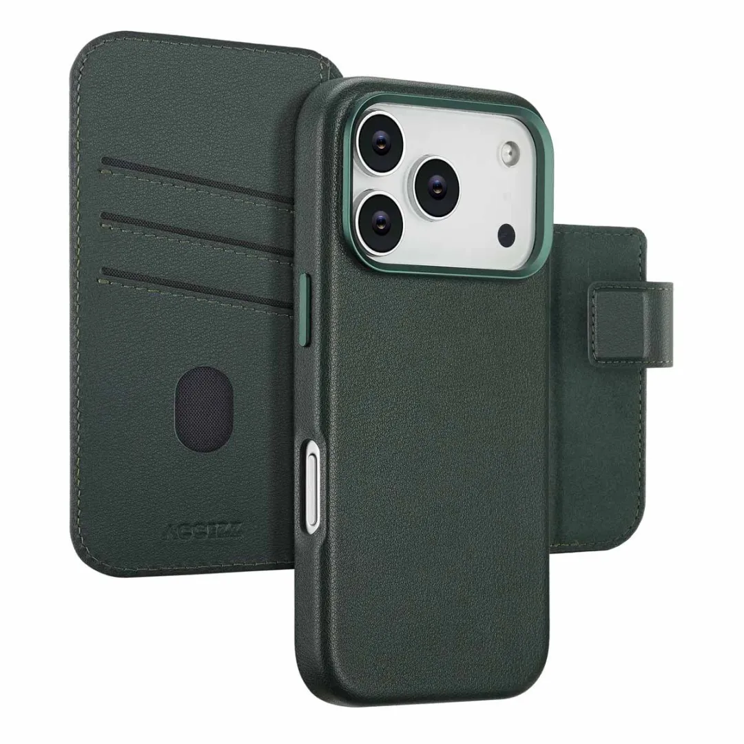 Accezz iPhone 17 Pro Hoesje 2-in-1 Leather Bookcase