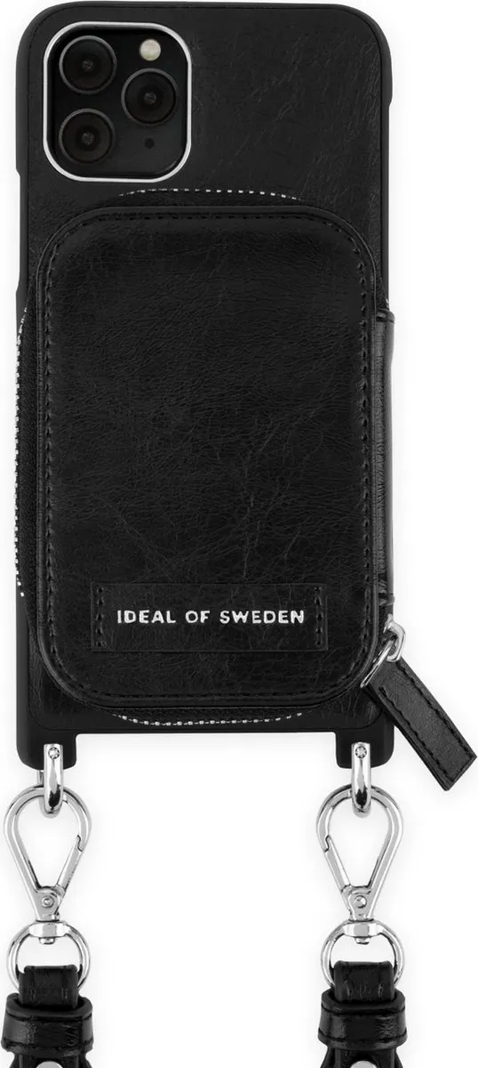 iDeal of Sweden Active Necklace Case iPhone 11 Pro/XS/X - 3 Pasjes - Liberty Black