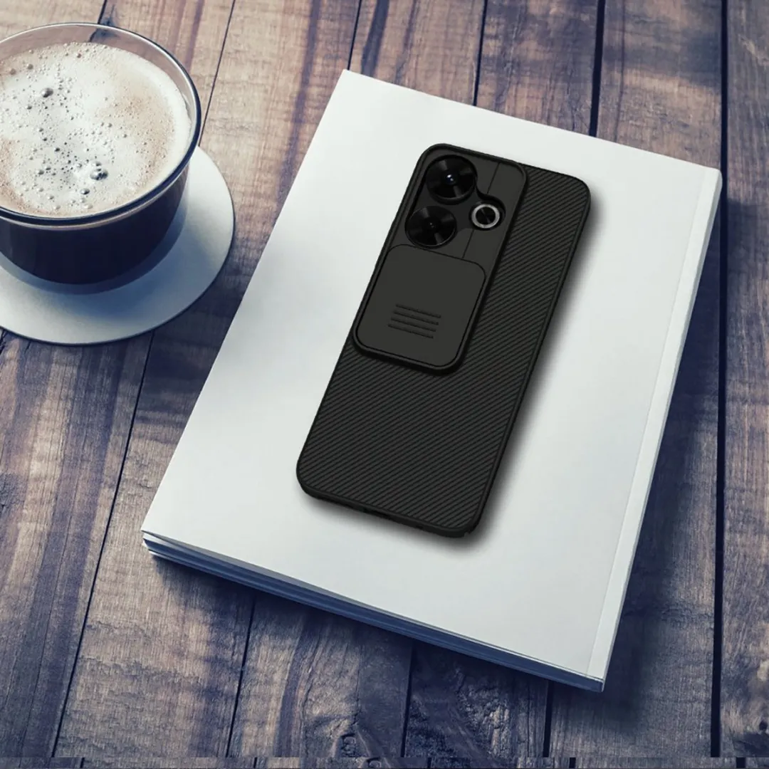 Nillkin CamShield Hoesje Xiaomi Poco M6/Redmi 13 - Zwart