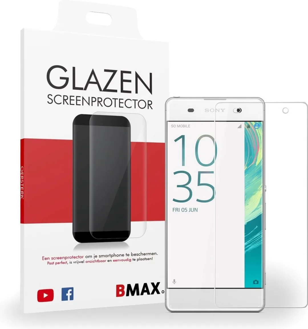 BMAX Glazen Screenprotector Sony Xperia XA