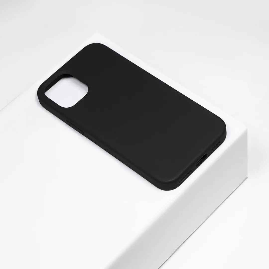 BMAX Siliconen Hoesje iPhone 12 Pro Max - Zwart