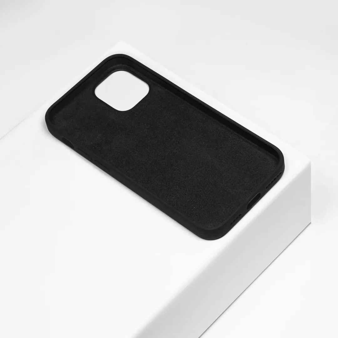 BMAX Siliconen Hoesje iPhone 12 Pro Max - Zwart