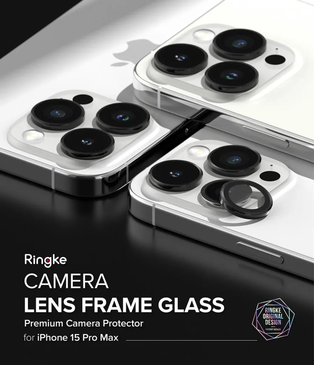 Ringke Frame Glass iPhone 15 Pro Max - Camera Beschermglas - afbeelding 6 van 6