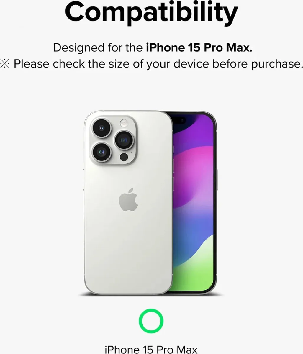 Ringke Frame Glass iPhone 15 Pro Max - Camera Beschermglas