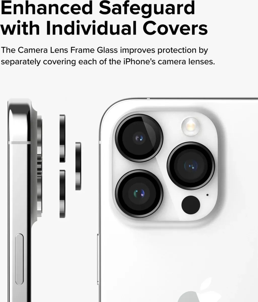 Ringke Frame Glass iPhone 15 Pro Max - Camera Beschermglas