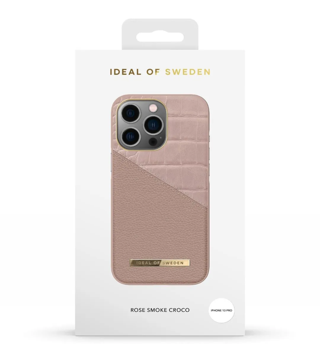 iDeal of Sweden iPhone 13 Pro Fashion Case Rose Smoke Croco - afbeelding 4 van 6
