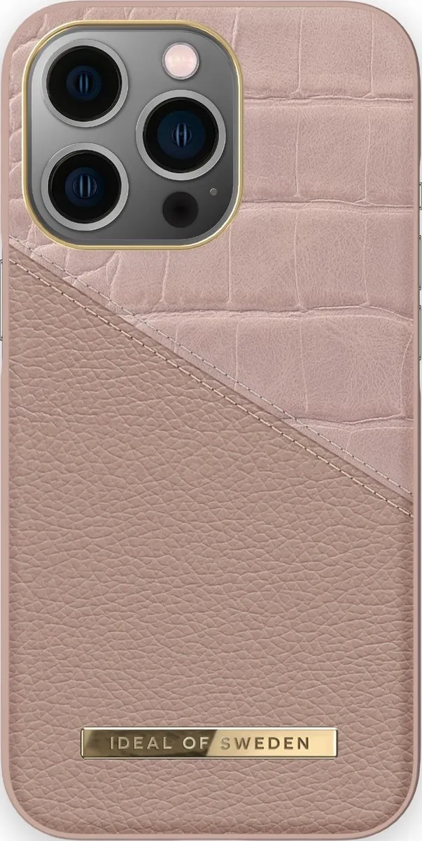 iDeal of Sweden iPhone 13 Pro Fashion Case Rose Smoke Croco