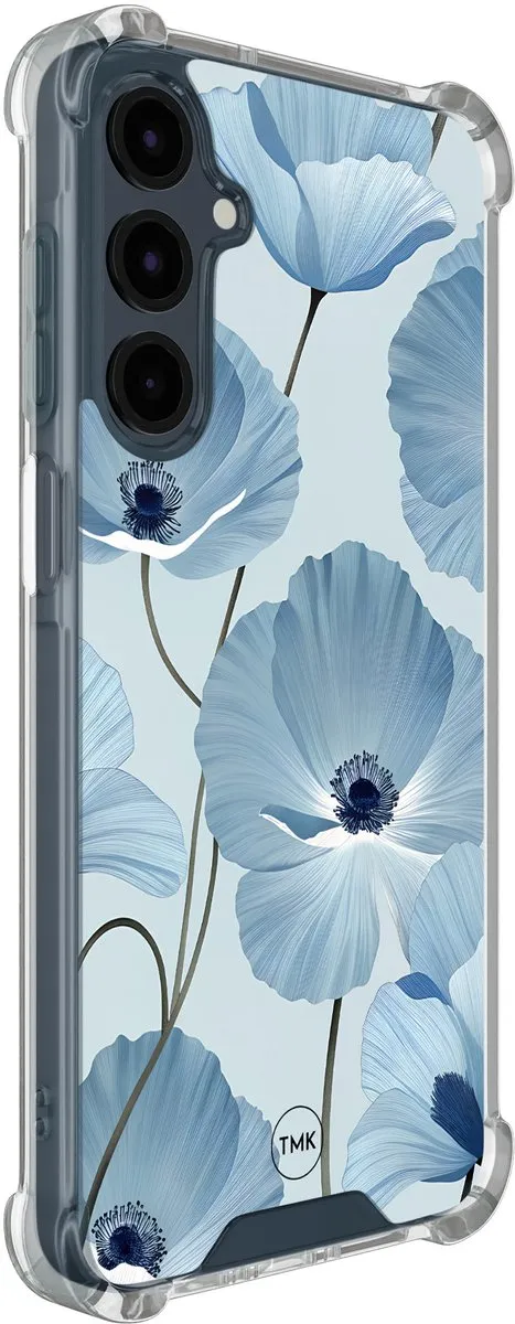 Casevibes Shockproof Hoesje Samsung Galaxy A16 S/A16/S/024 - Blauw Bloemenveld