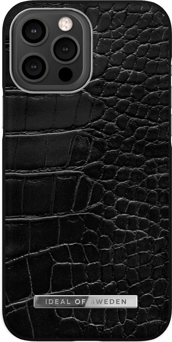 iDeal of Sweden Atelier Case iPhone 13 Pro Max Neo Noir Croco Silver - IDACSS22-I2167-306 - afbeelding 6 van 6