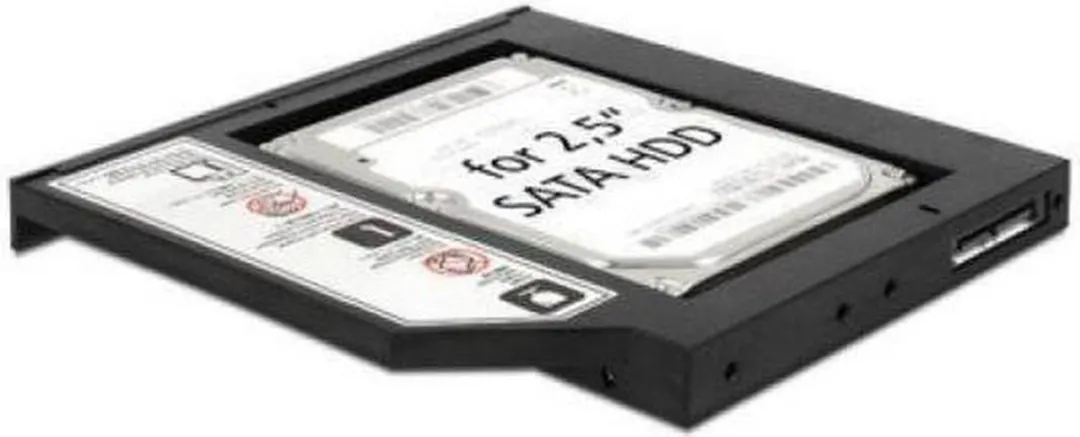 Delock SLIM SATA 5.25" Inbouwframe 61993 - Zwart