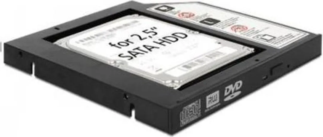 Delock SLIM SATA 5.25" Inbouwframe 61993 - Zwart