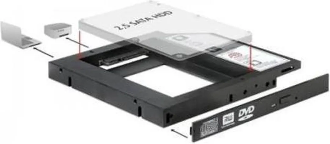 Delock SLIM SATA 5.25" Inbouwframe 61993