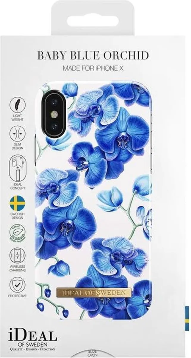 iDeal of Sweden iPhone XS/X Fashion Hoesje - Baby Blue Orchid - IDFCS18-IXS-70