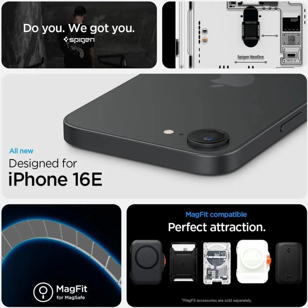 Spigen Ultra Hybrid MagFit ACS09143 Hoesje - iPhone 16e - Transparant