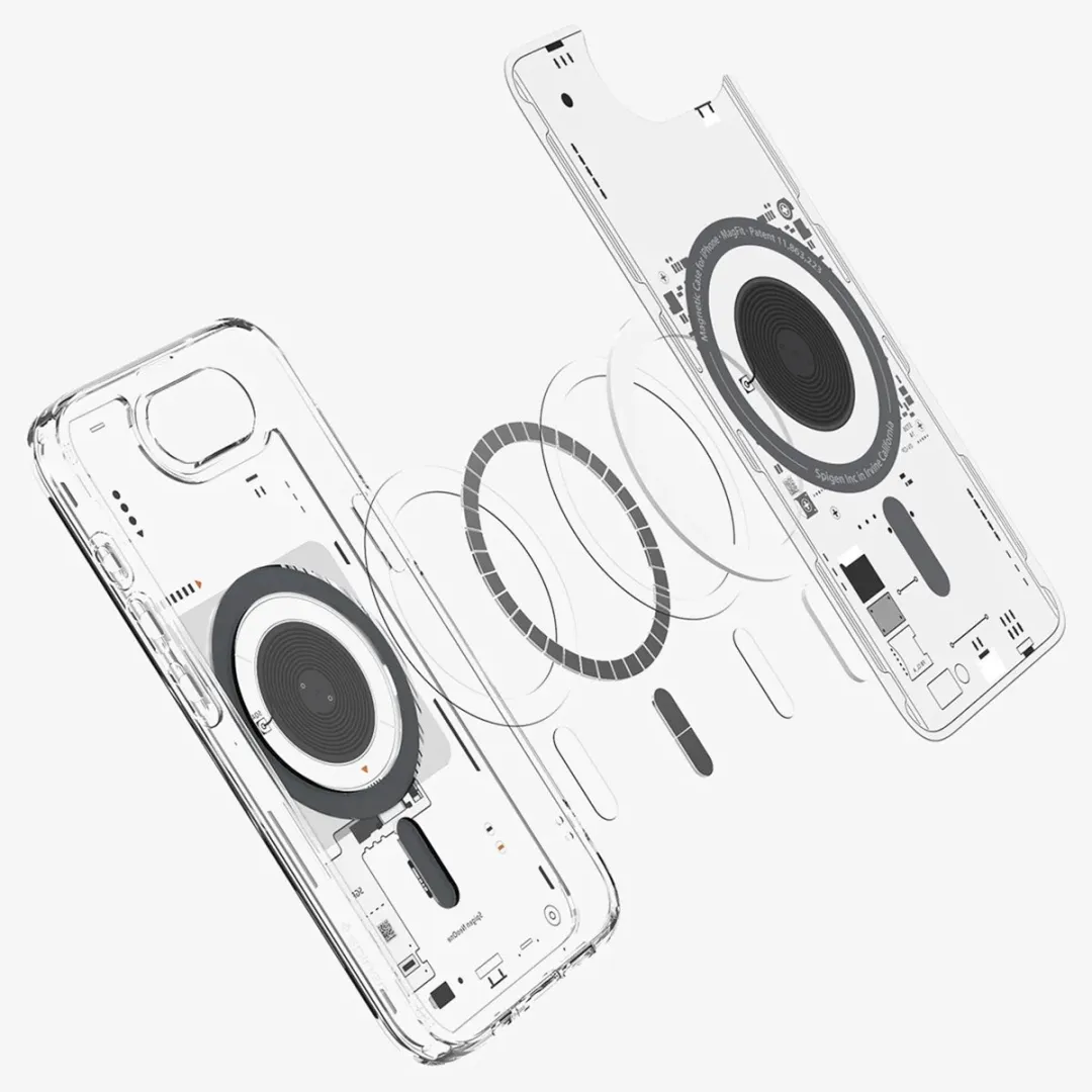 Spigen Ultra Hybrid MagFit ACS09143 Hoesje - iPhone 16e - Transparant
