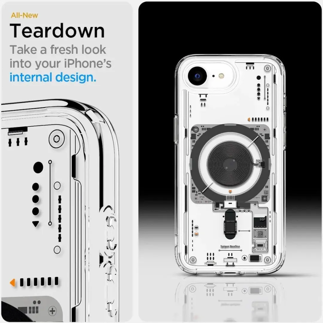 Spigen Ultra Hybrid MagFit ACS09143 Hoesje - iPhone 16e - Transparant